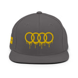 Yellow Dripping Rings Snapback Hat