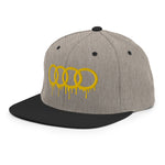 Yellow Dripping Rings Snapback Hat