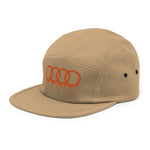 Orange Dripping Rings Five Panel Cap