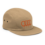 Orange Dripping Rings Five Panel Cap