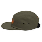 Orange Dripping Rings Five Panel Cap