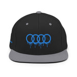 Blue Dripping Rings Snapback Hat