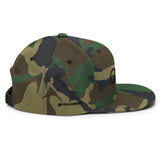 Camo Black Dripping Rings Snapback Hat