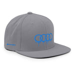 Blue Dripping Rings Snapback Hat