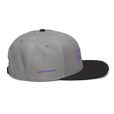 Purple Dripping Rings Snapback Hat