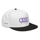 Purple Dripping Rings Snapback Hat