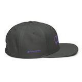 Purple Dripping Rings Snapback Hat