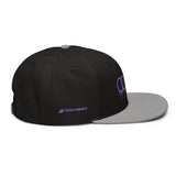 Purple Dripping Rings Snapback Hat