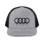 Black Dripping Rings Trucker Cap