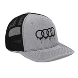 Black Dripping Rings Trucker Cap