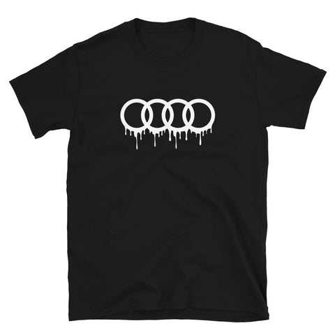 Black Dripping Rings Unisex T-Shirt